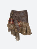 Boho Chic Fairy Grunge Patchwork Mini Skirt for Trendy Style