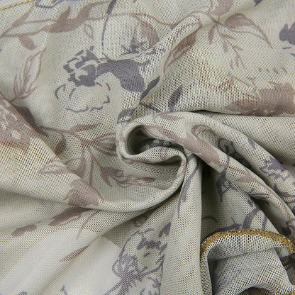 Fairycore Floral Sheer Mesh Top