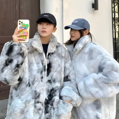 Faux Fur Zip-Up Teddy Jacket