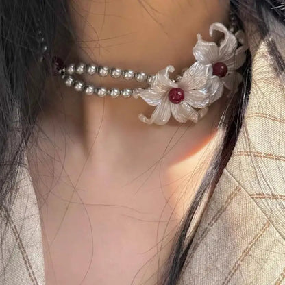 Floral Pearl Necklace