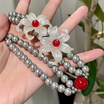 Floral Pearl Necklace