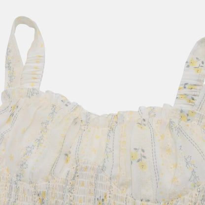 Floral Ruffle Tank Top & Skirt Two Piece Set