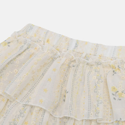 Floral Ruffle Tank Top & Skirt Two Piece Set