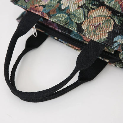 Floral Tapestry Tote Bag