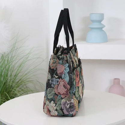 Floral Tapestry Tote Bag