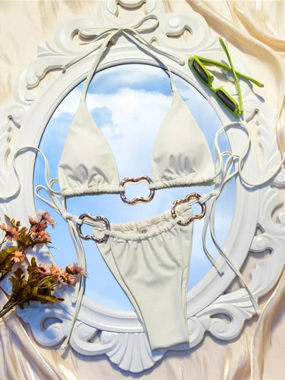 Gold O-Ring Bikini Set