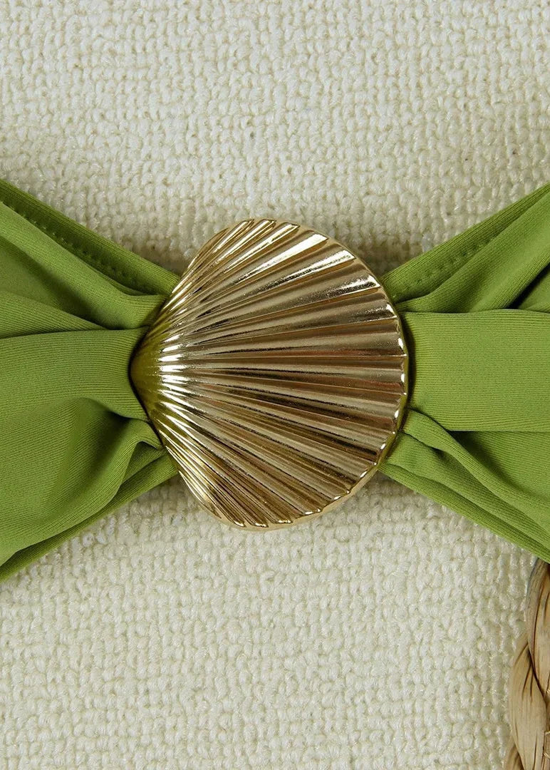 Gold Shell Bikini Set
