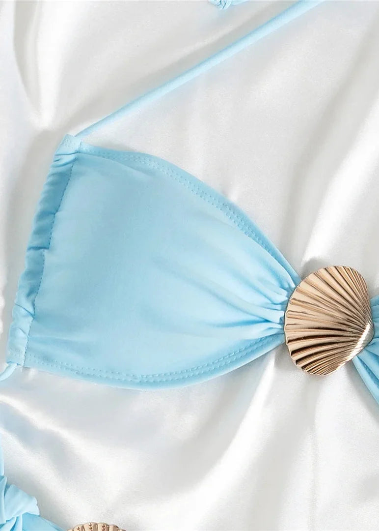 Gold Shell Bikini Set