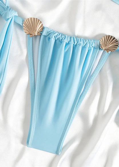 Gold Shell Bikini Set