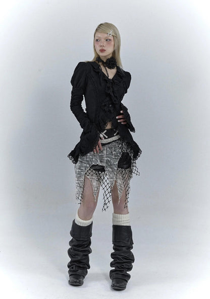 Goth Asymmetric Blouse
