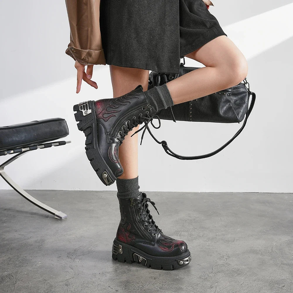 Goth Chunky Platform Boots