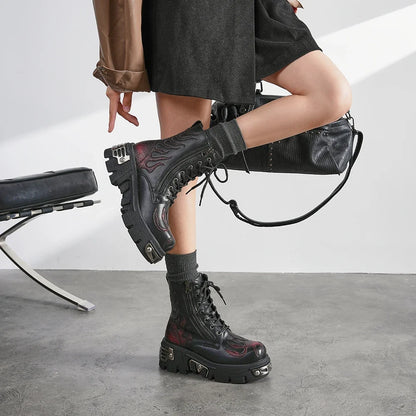 Goth Chunky Platform Boots