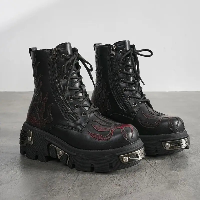Goth Chunky Platform Boots