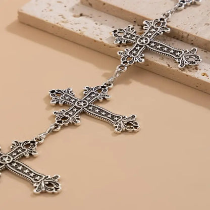 Goth Cross Chain Belt