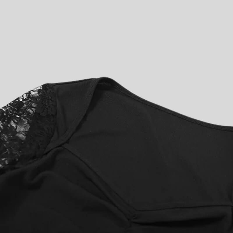 Goth Lace Corset Mini Dress