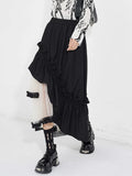 Premium Gothic Layered Midi Skirt for Stylish Outfits
