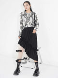 Premium Gothic Layered Midi Skirt for Stylish Outfits