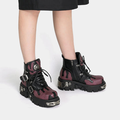 Goth Platform Ankle Boots