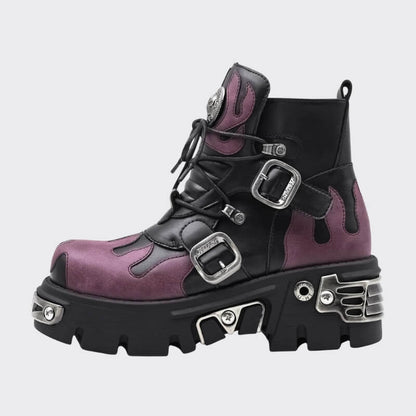 Goth Platform Ankle Boots