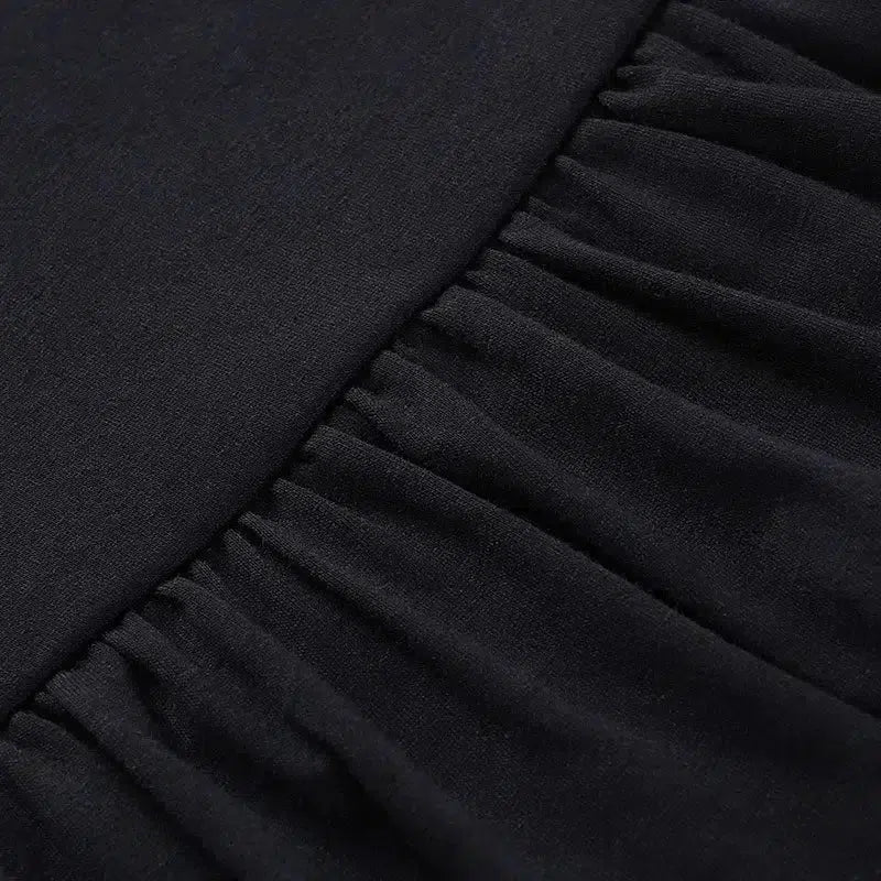 Gothic Ruffled Mini Skirt
