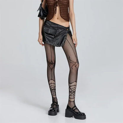 Goth Web Tights