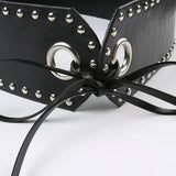 Grunge Belted Mini Skirt