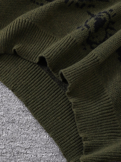 Grunge Eye Pattern Sweater