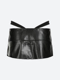 Grunge Pleated Zipper Micro Mini Skirt