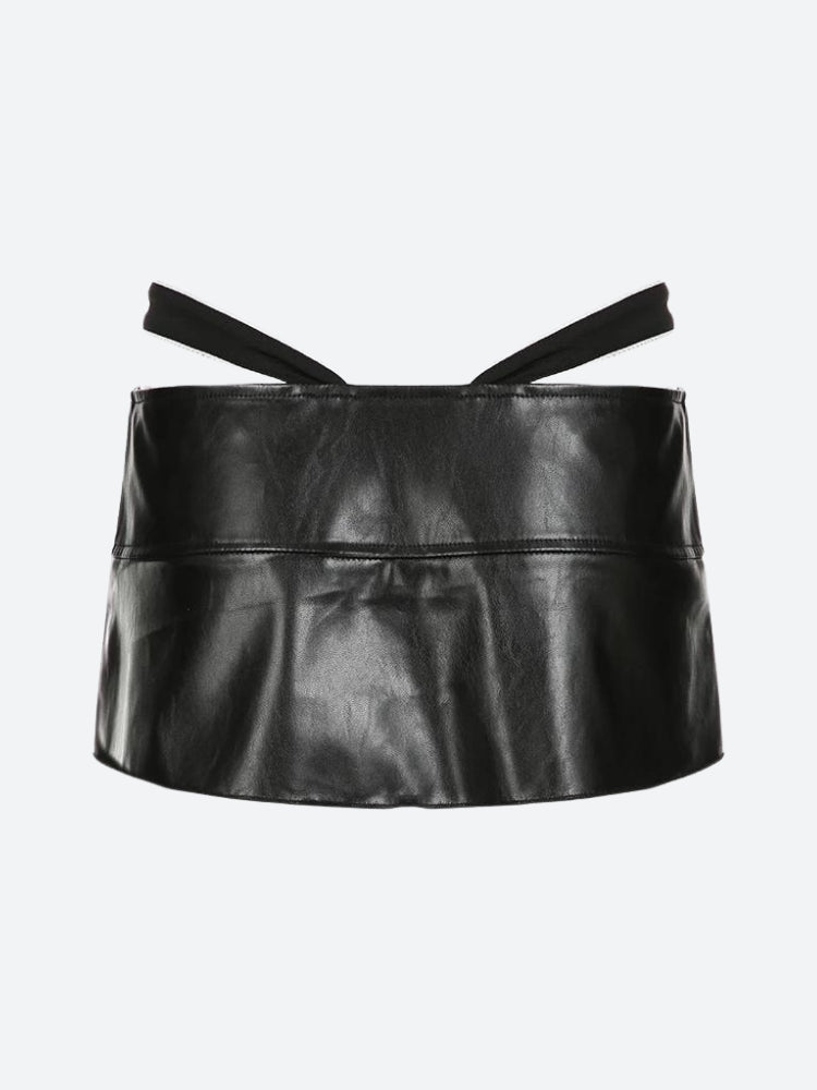 Chic Grunge Pleated Micro Mini Skirt with Zipper Slit