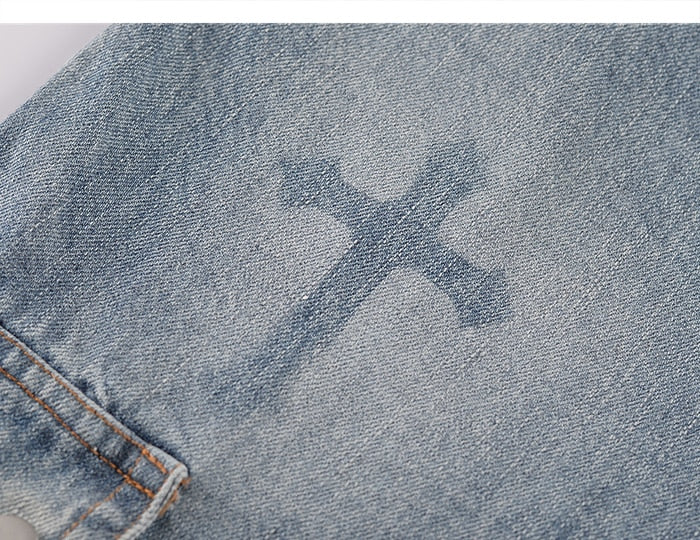 Inflame Cross Denim Jeans