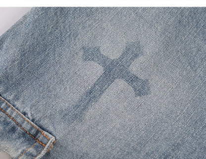 Inflame Cross Denim Jeans
