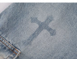 Inflame Cross Denim Jeans