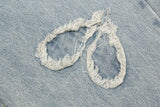 Love Embroidery Heart Jeans