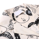 Vintage Faces Print Shirt