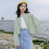 Elegant Hollow Out Button Up Cardigan
