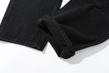 Heart Black Solid Denim Jeans