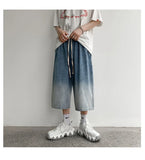 Men's Streetwear Gradient Calf-Length Denim Jorts