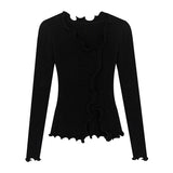 Grunge Irregular Split Knitted Sweater