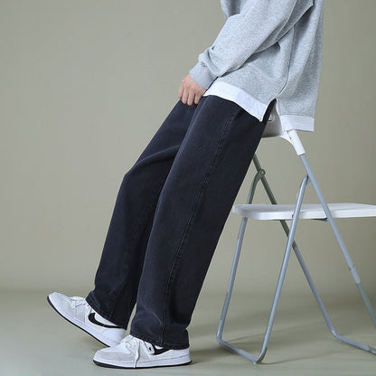 Wide-leg Baggy Denim Pants