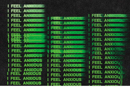 "I Feel Anxious" Washed T-shirt