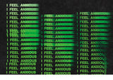 "I Feel Anxious" Washed T-shirt