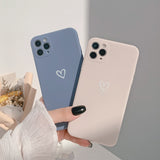 Soft Heart Mobile Phone Case For iPhone
