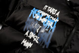 Graffiti Cotton Padded Puffer Jacket