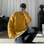 Solid Color Oversized Long Sleeve T-Shirt