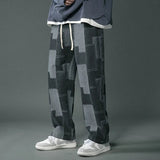 Vintage Geometric Patchwork Hip Hop Jeans