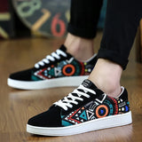 Colorful Graffiti Skateboard Shoes