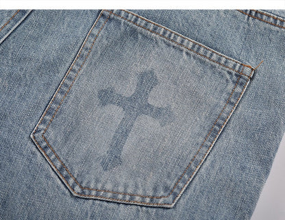 Inflame Cross Denim Jeans