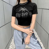 Y2K Rhinestone Embelished T-shirt