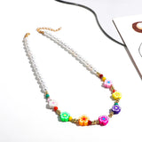 Beaded Rectangular Necklace