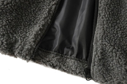 Solid Color Fuzzy Jacket